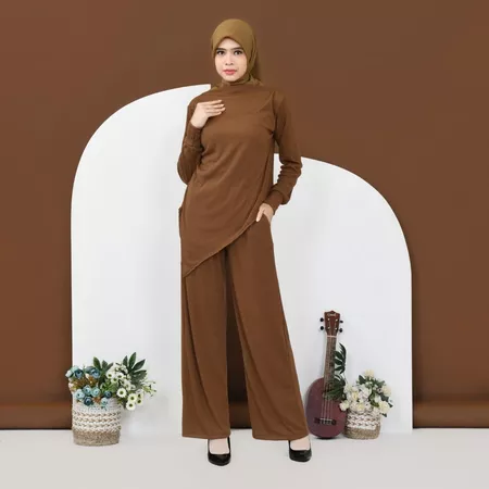 Gambar ONESET - SABRINA - CHOCO - SETELAN WANITA - ONESET KNIT RAJUT - LFINA